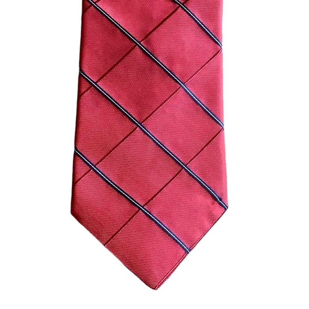 Tommy Hilfiger Red Silk Necktie